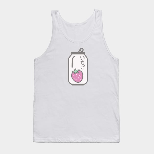 Ichigo Drink - Strawberry Tank Top by WakuWaku